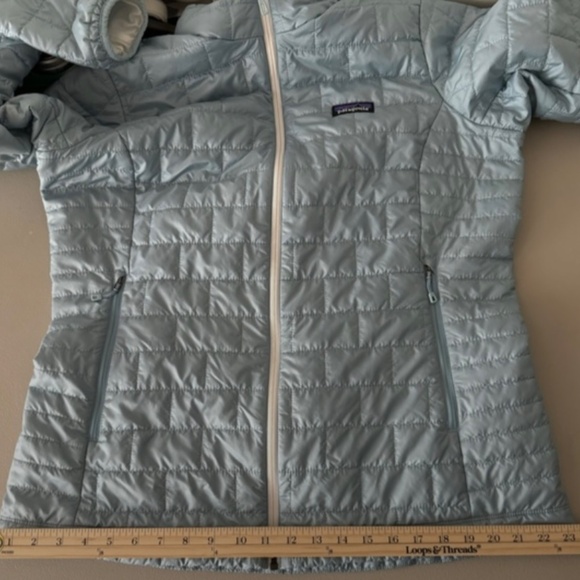 Patagonia Womens Nano Puff Quilted Full Zip Primaloft Lightweight Jacket Blue XL - Picture 11 of 12